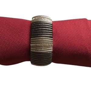 🎃 New Black,Silver,Crystal Stretch Bracelet